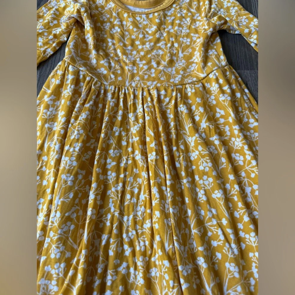 Little sleepies golden poppies long sleeve dress